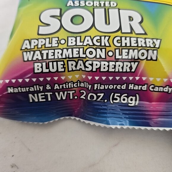 Lot Of 3 WARHEADS 2 Oz Bags Sour Sweet Fruity-HARD CANDY Extreme Sour - Picture 2 of 5